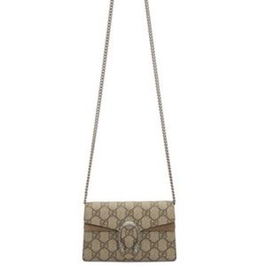 Beige GG Supreme Super Mini Dionysus Bag